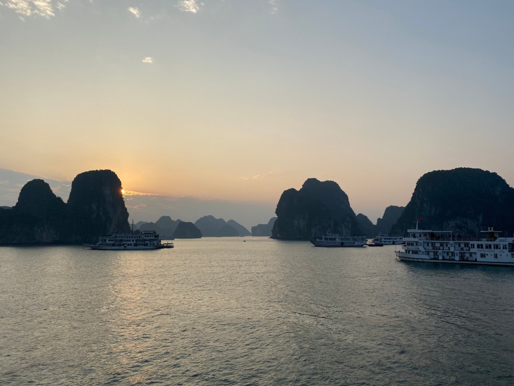 Sunrise in Halong Bay